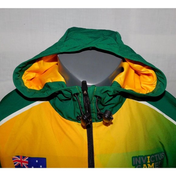 2020 Invictus Games Team Australia 1/2 Zip Pullover hooded Jacket Mens M - Picture 6 of 14